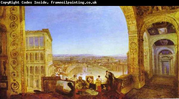 J.M.W. Turner Rome, from the Vatican, Raffaelle Accompanied by La Fornarina, Preparing His Pictures for the Decora